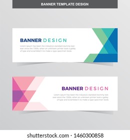 Banner Vector Template Background Modern Web Design Horizontal