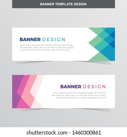 Banner Vector Template Background Modern Web Design Horizontal