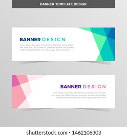 Banner Vector Template Background Modern Web Design Horizontal