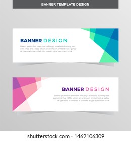 Banner Vector Template Background Modern Web Design Horizontal