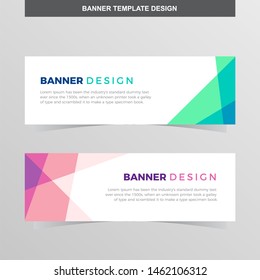 Banner Vector Template Background Modern Web Design Horizontal