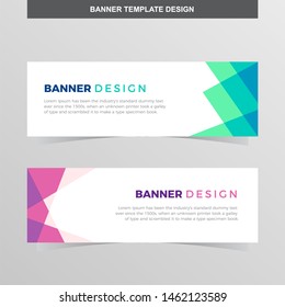 Banner Vector Template Background Modern Web Design Horizontal