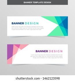 Banner Vector Template Background Modern Web Design Horizontal
