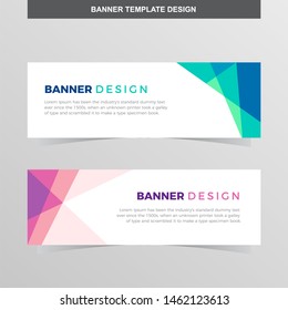 Banner Vector Template Background Modern Web Design Horizontal