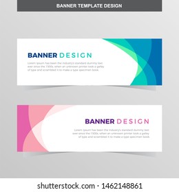 Banner Vector Template Background Modern Web Design Horizontal