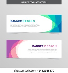 Banner Vector Template Background Modern Web Design Horizontal