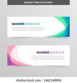 Banner Vector Template Background Modern Web Design Horizontal
