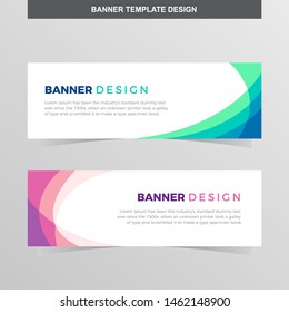 Banner Vector Template Background Modern Web Design Horizontal