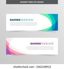 Banner Vector Template Background Modern Web Design Horizontal
