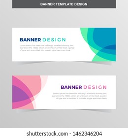 Banner Vector Template Background Modern Web Design Horizontal