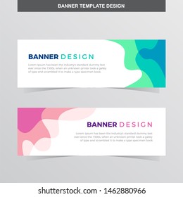 Banner Vector Template Background Modern Web Design Horizontal