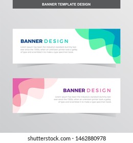 Banner Vector Template Background Modern Web Design Horizontal