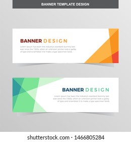 Banner Vector Template Background Modern Web Design Horizontal