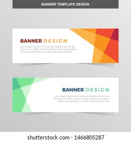Banner Vector Template Background Modern Web Design Horizontal