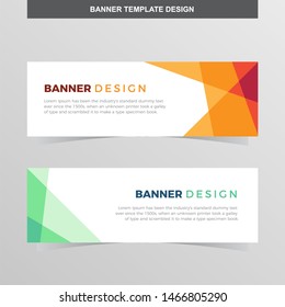 Banner Vector Template Background Modern Web Design Horizontal