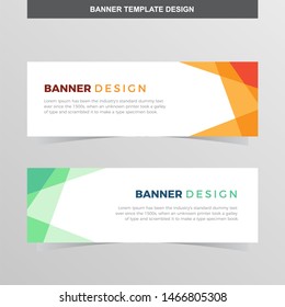 Banner Vector Template Background Modern Web Design Horizontal