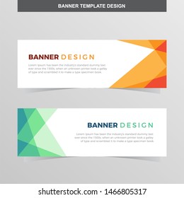 Banner Vector Template Background Modern Web Design Horizontal