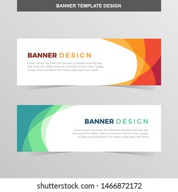 Banner Vector Template Background Modern Web Design Horizontal