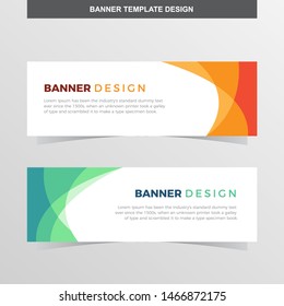 Banner Vector Template Background Modern Web Design Horizontal