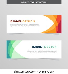 Banner Vector Template Background Modern Web Design Horizontal