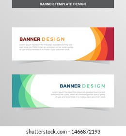 Banner Vector Template Background Modern Web Design Horizontal