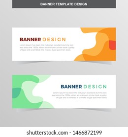 Banner Vector Template Background Modern Web Design Horizontal
