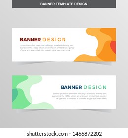 Banner Vector Template Background Modern Web Design Horizontal