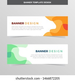 Banner Vector Template Background Modern Web Design Horizontal