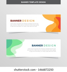 Banner Vector Template Background Modern Web Design Horizontal