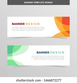 Banner Vector Template Background Modern Web Design Horizontal