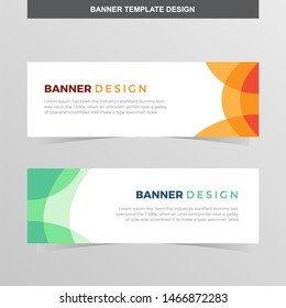 Banner Vector Template Background Modern Web Design Horizontal