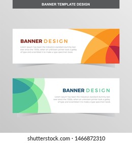 Banner Vector Template Background Modern Web Design Horizontal