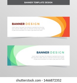Banner Vector Template Background Modern Web Design Horizontal