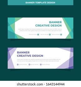 Banner Vector Template Background Modern Web Design Horizontal