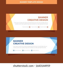 Banner Vector Template Background Modern Web Design Horizontal
