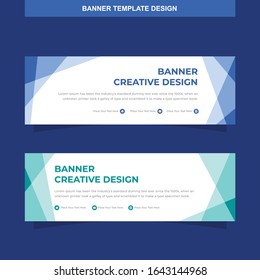 Banner Vector Template Background Modern Web Design Horizontal