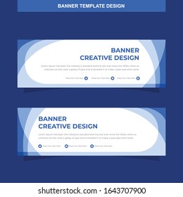 Banner Vector Template Background Modern Web Design Horizontal