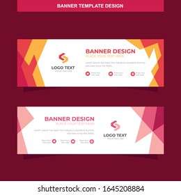 Banner Vector Template Background Modern Web Design Horizontal