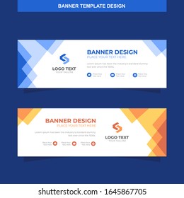 Banner Vector Template Background Modern Web Design Horizontal