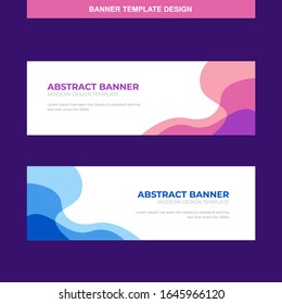 Banner Vector Template Background Modern Web Design Horizontal