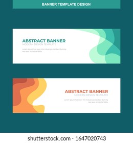 Banner Vector Template Background Modern Web Design Horizontal