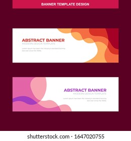 Banner Vector Template Background Modern Web Design Horizontal