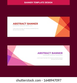 Banner Vector Template Background Modern Web Design Horizontal