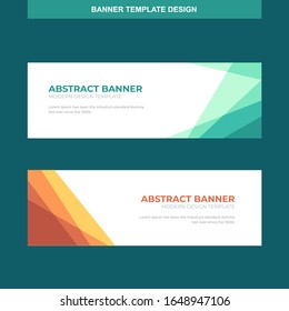 Banner Vector Template Background Modern Web Design Horizontal
