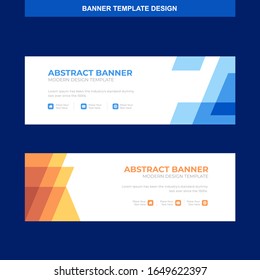 Banner Vector Template Background Modern Web Design Horizontal