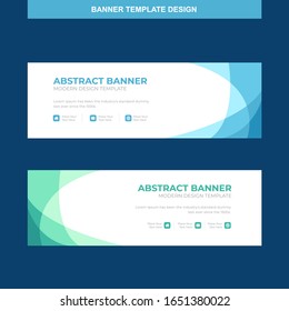 Banner Vector Template Background Modern Web Design Horizontal