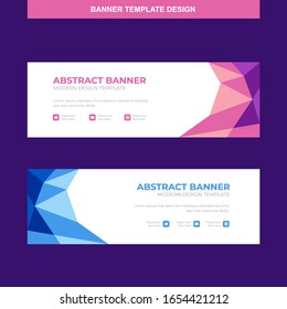 Banner Vector Template Background Modern Web Design Horizontal