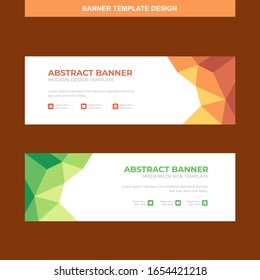 Banner Vector Template Background Modern Web Design Horizontal