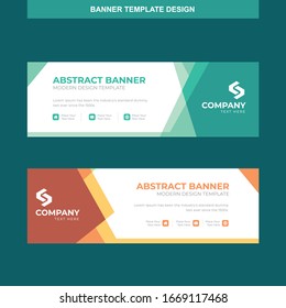Banner Vector Template Background Modern Web Design Horizontal
