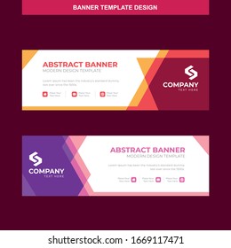 Banner Vector Template Background Modern Web Design Horizontal